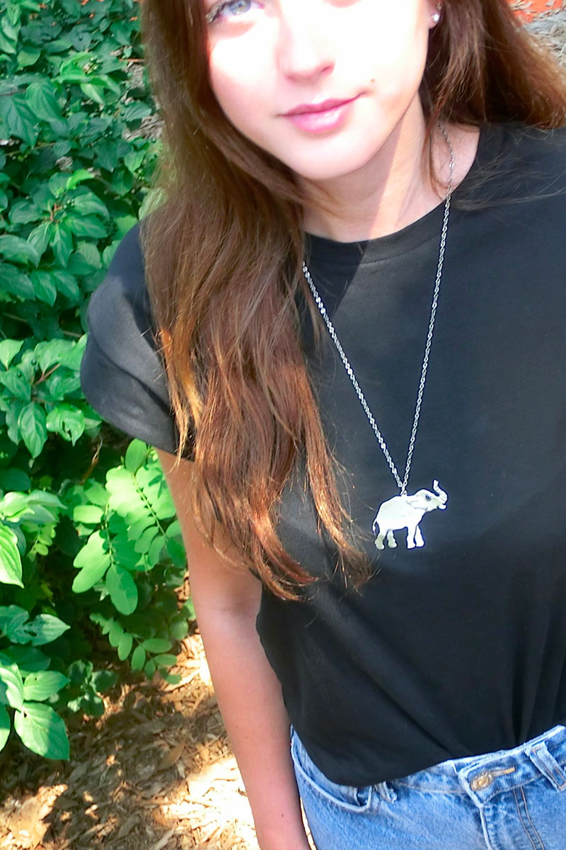 COLLANA BANE' CIONDOLO ELEFANTE