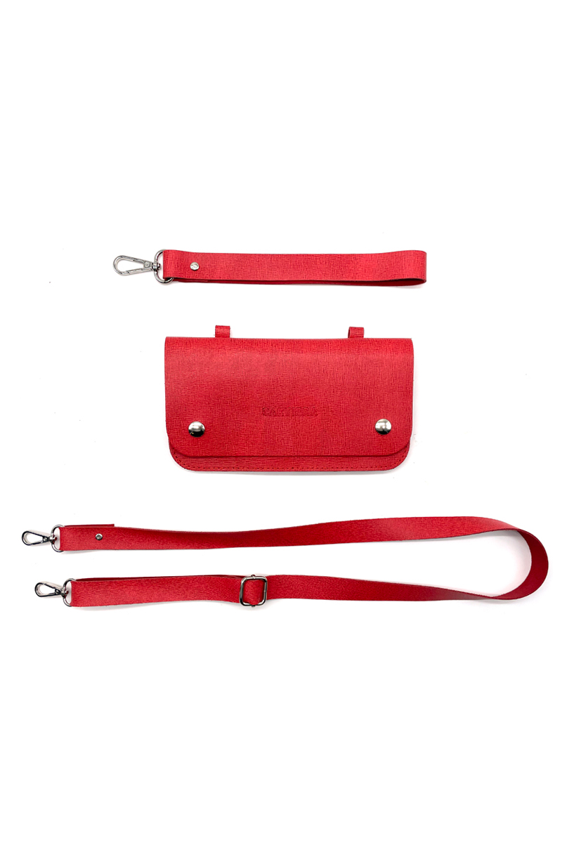 BOLGETTA IN PELLE + ACCESSORI PER TRACOLLA, VARI COLORI | <B style='color:red'>SOLO BOLOGNA E PROVINCIA</B>