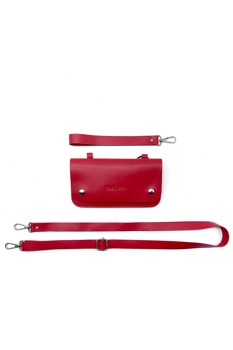 BOLGETTA IN PELLE + ACCESSORI PER TRACOLLA, VARI COLORI | <B style='color:red'>SOLO BOLOGNA E PROVINCIA</B>