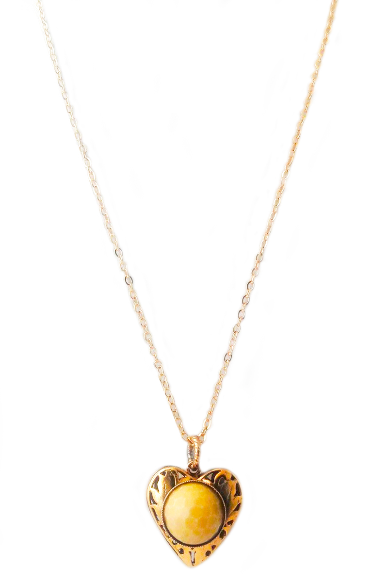 COLLANA BANE' CUORE - CALCITE