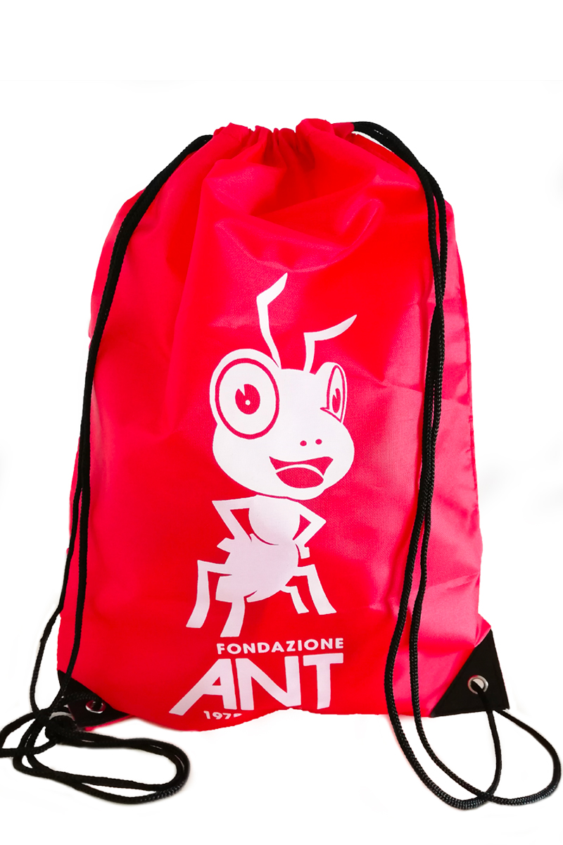 ZAINETTO SACCA DA SPORT CON DISEGNO FORMICA ANT | <B style='color:#808000'>MILANO</B>